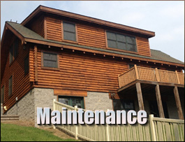  Dry Ridge, Kentucky Log Home Maintenance